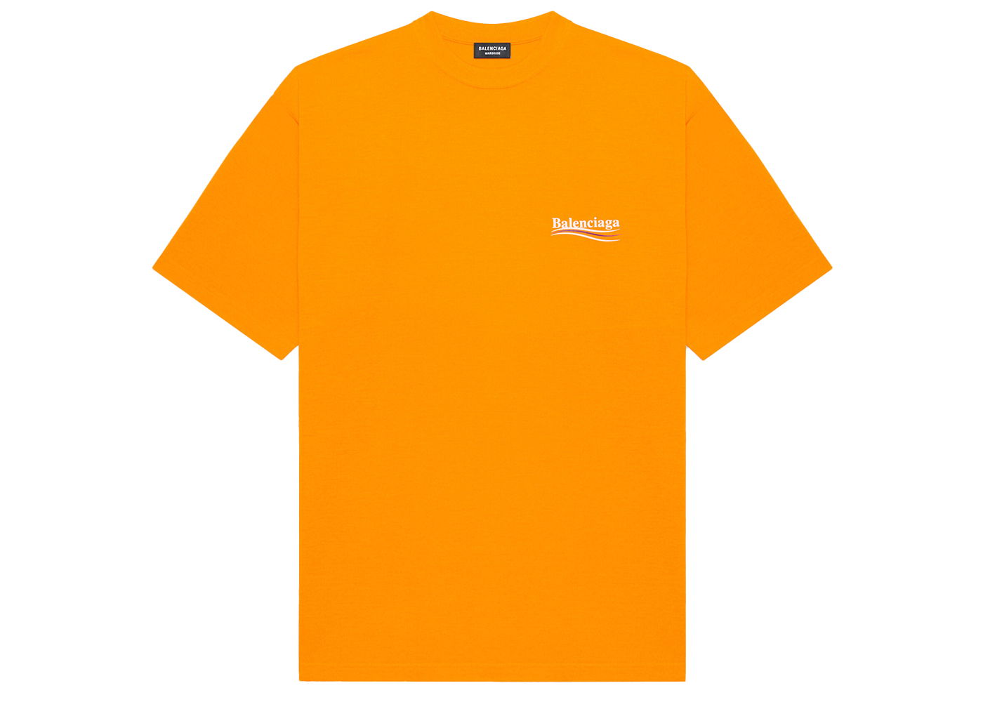T-shirt Balenciaga Political Campaign Large Fit T-Shirt Fluo Orange Orange | 641675TKVE87073, 0