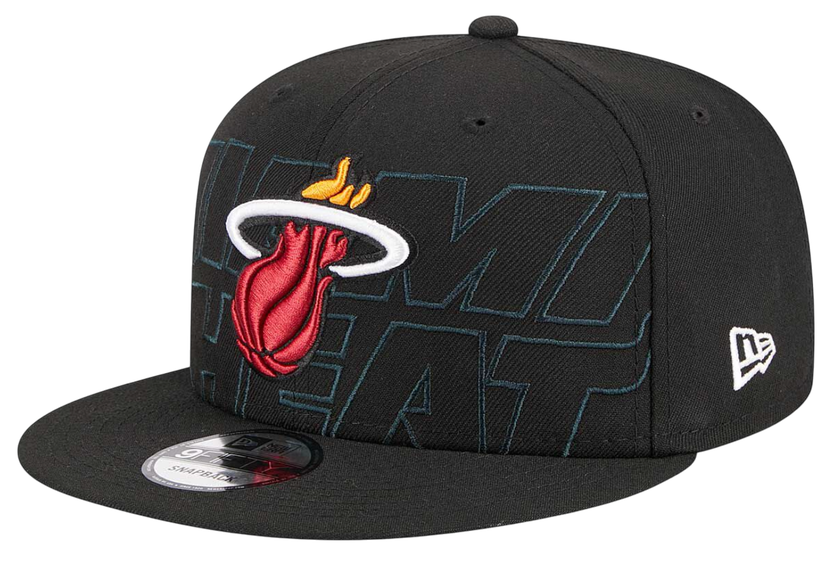 Keps New Era Miami Heat 2023 Draft 9Fifty Snapback Cap Svart | 60360920-60360920