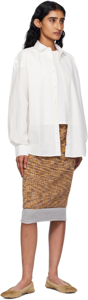 Skjorta Baserange Baserange Claude Button-Down Shirt Vit | SHCL-PO-000, 3