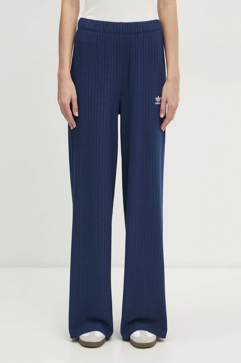 Byxor adidas Originals Originals Essential Wide-Leg Pants Blå | JD1496
