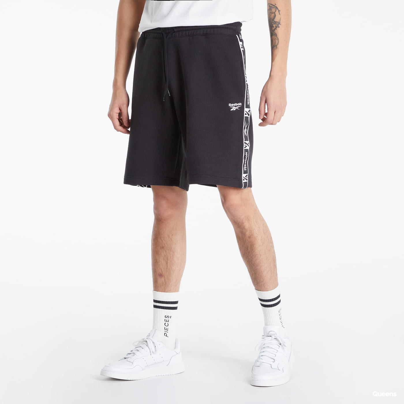 Shorts Reebok Identity Tape Shorts Svart | HB5979, 0