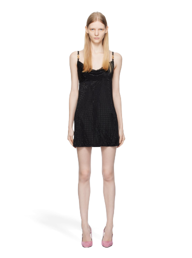Klä Versace Crystal Medusa '95 Minidress Svart | 1011546_1A08449