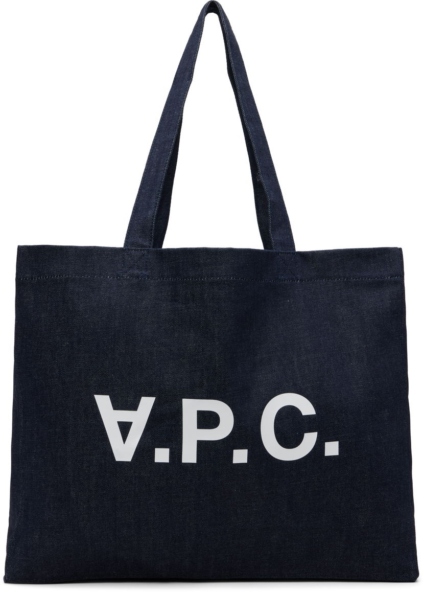 Tygpåse A.P.C. A.P.C. Daniela Shopping Tote Mörkblå | COHIZ-M61446