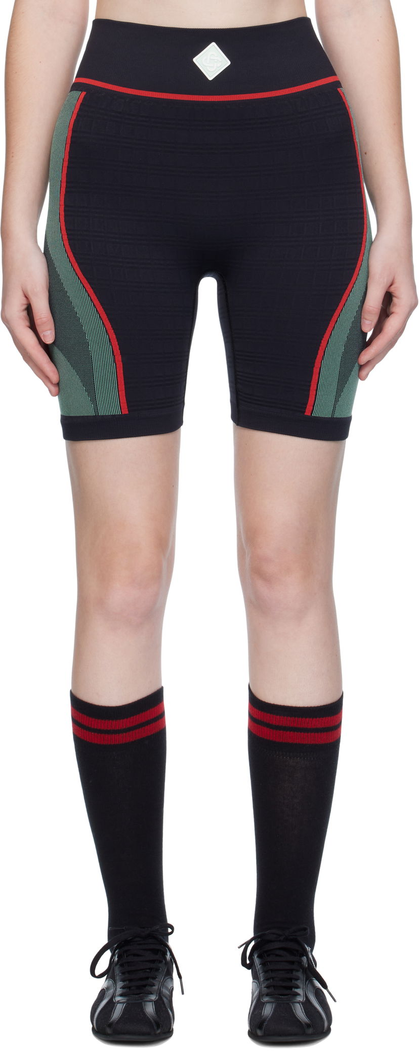Shorts Casablanca Casablanca Seamless Sport Shorts Svart | WPF25-ACT-031-01