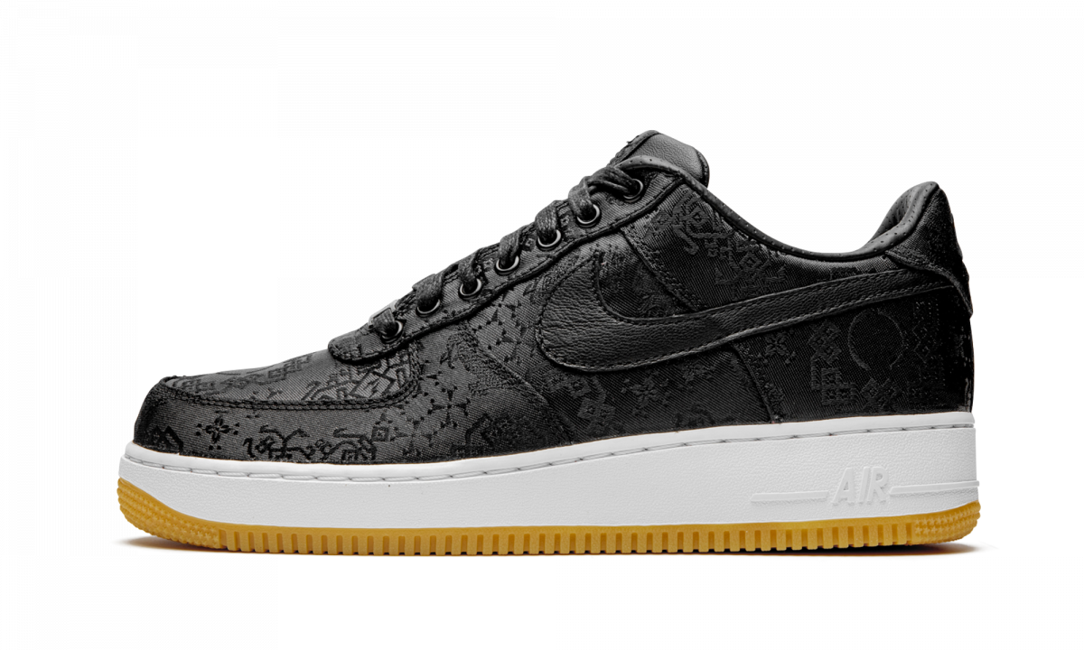Sneakers och skor Nike Fragment Design x CLOT x Air Force 1 "Black Silk" Svart | CZ3986-001, 0