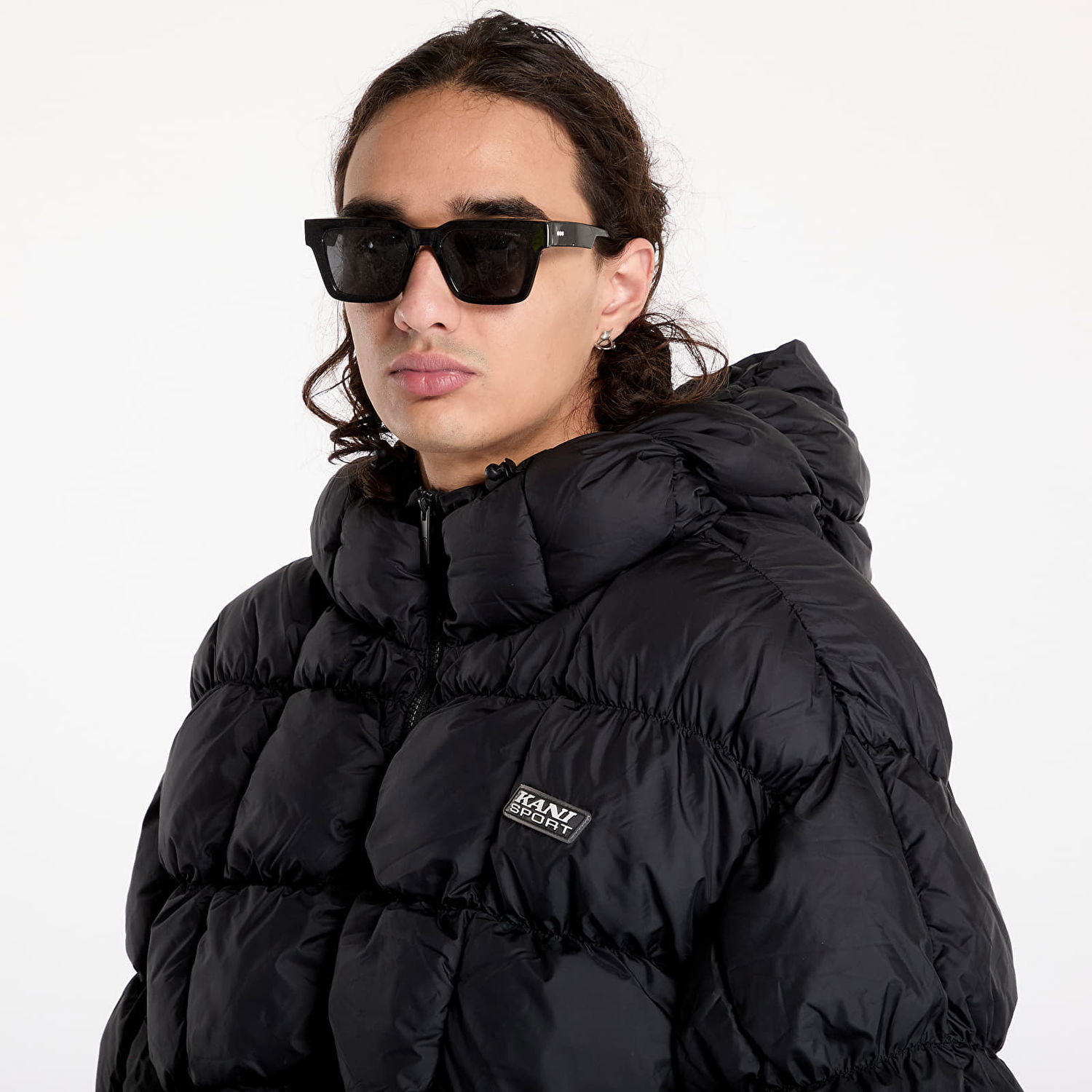Pufferjacka Karl Kani Jacket Sport Patch Square Quilted Puffer Jacket Black XL Svart | 60760019, 1