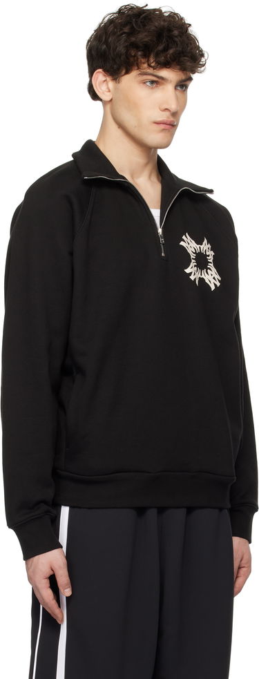 Sweatshirt AMIRI AMIRI MA Quad Half-Zip Sweatshirt Svart | AMJYCW1058, 1