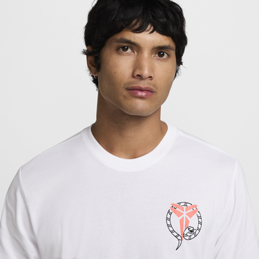 T-shirt Nike Graphic Print Cotton T-Shirt Vit | HV5150, 4