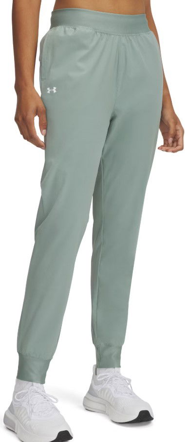 Byxor Under Armour Under Armour UA Rival Hi Rise Woven Pants Grön | 1382727-348