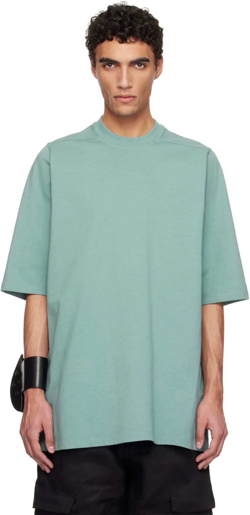 T-shirt Rick Owens Rick Owens Hollywood Jumbo Short Sleeve T-Shirt Grön | RU01E5249 BA