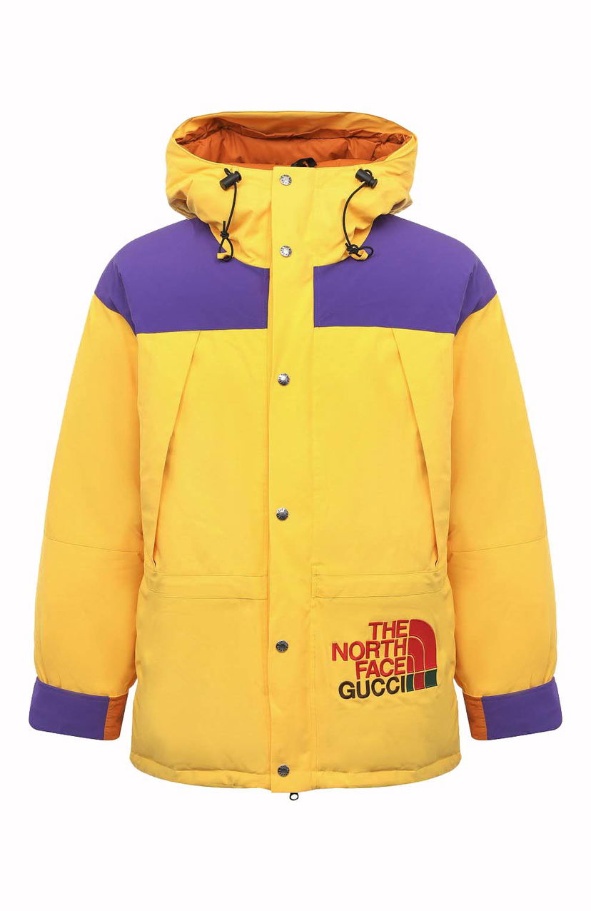 Jacka Gucci The North Face x Down Jacket Yellow/Purple Gul | 663758 XAADM 7202
