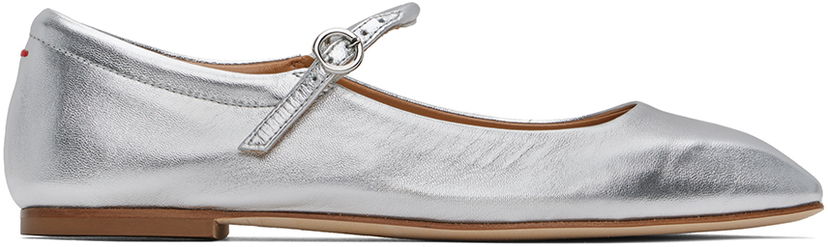 Kläder Aeyde Aeyde Uma Ballerina Flats Metallisk | A11-FL-RAZS08FL-123-920-051