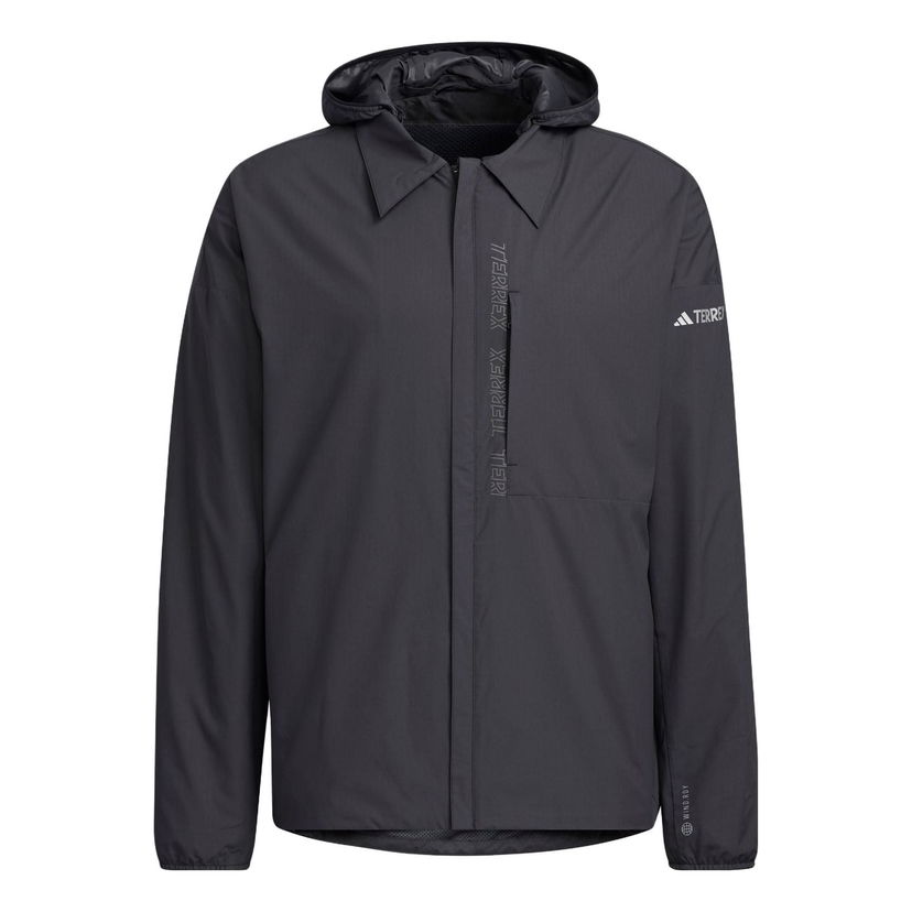 Vindjacka adidas Performance Terrex Hooded Windbreaker Jacket Svart | HY4695