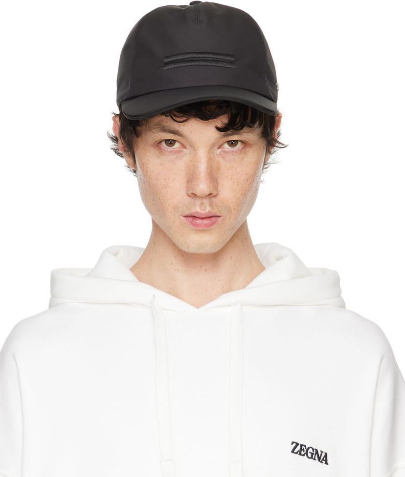 Keps ZEGNA Technical Baseball Cap Svart | E8I00H-B8C