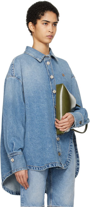 Skjorta The Attico Attico Diana Denim Shirt Blå | 250WCB00068 DDD085AA, 1