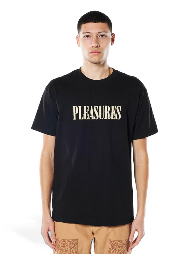 T-shirt Pleasures Tickle Logo Tee Svart | P22SP054-BLACK
