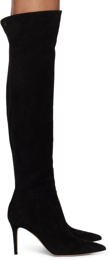 Sneakers och skor Gianvito Rossi Jules Suede Tall Boots Svart | G80222.85RIC.C45, 0