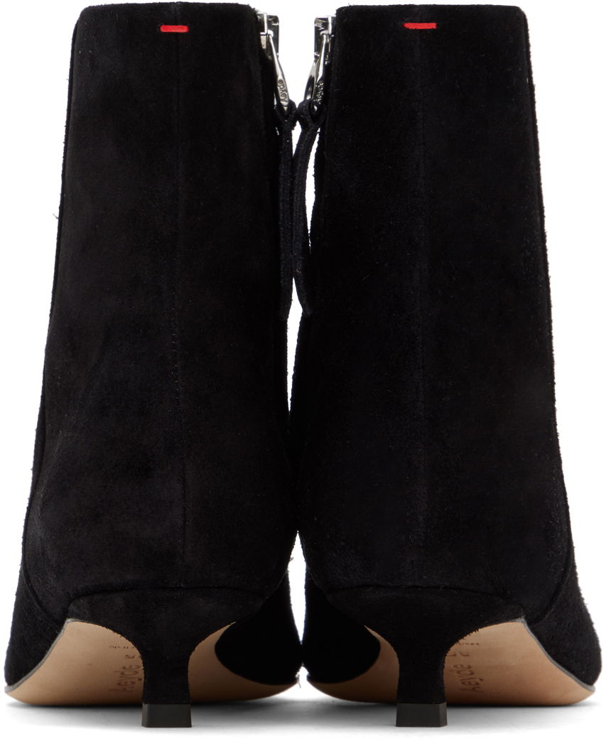 Skovård Aeyde Aeyde Sofie Suede Kitten Heel Ankle Boots Svart | A11-AB-RMAP35KT-222-800-022, 1