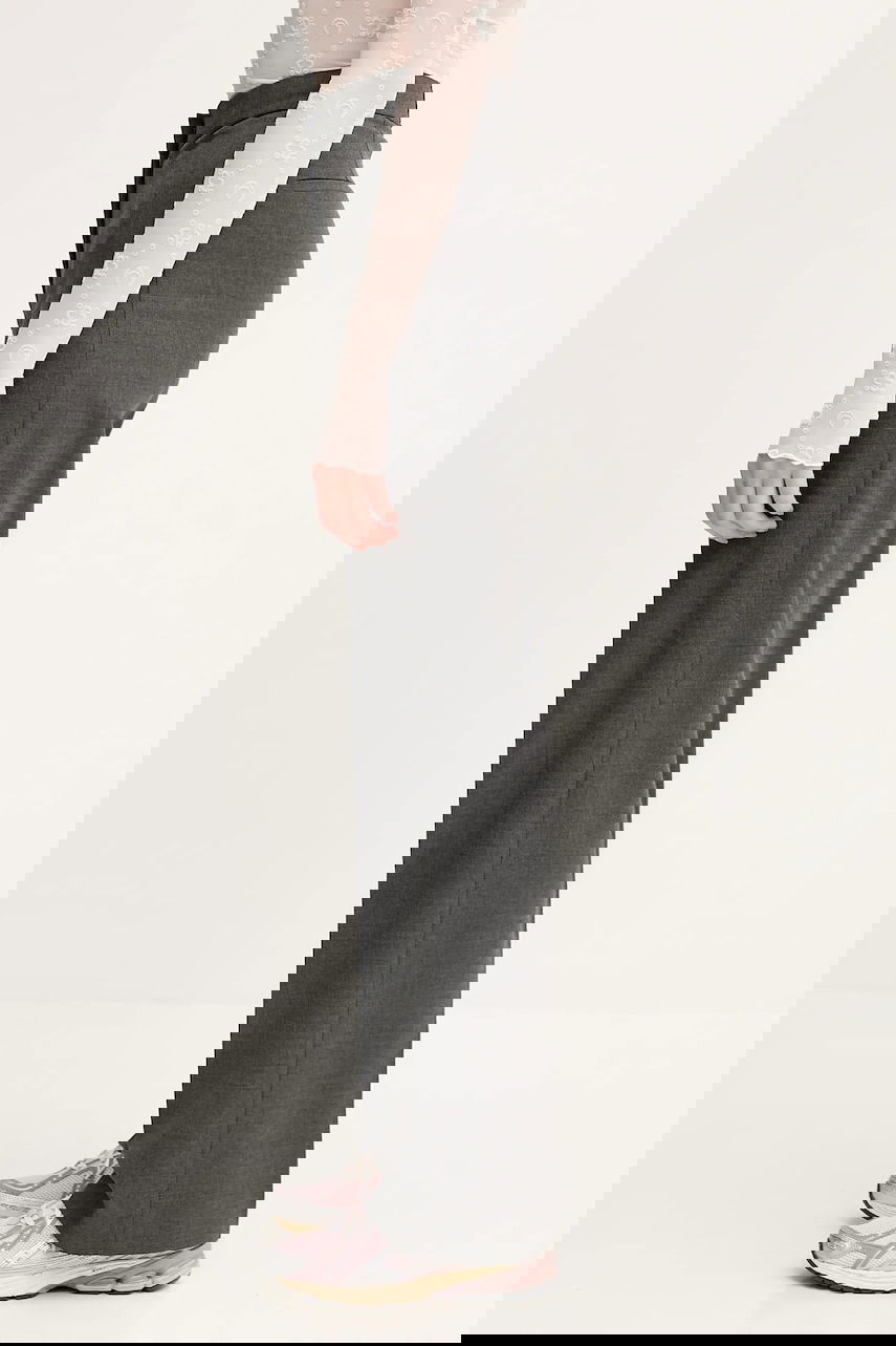 Byxor Marine Serre Marine Serre Regenerated Tailoring Wide Leg High Waist Trousers Grå | WPA154A.DWOV0057, 1