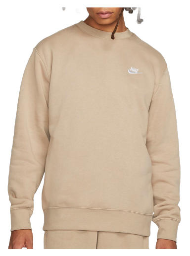 Sweatshirt Nike Sportswear Club Beige | bv2662-247
