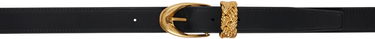Bälten Bottega Veneta Bottega Veneta Intreccio Loop Leather Belt Svart | 805113 VALKO, 0