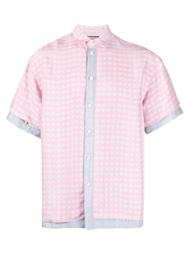 Skjorta Jacquemus Chemise Melancia Checks Rosa | 225SH007-1009-4AH