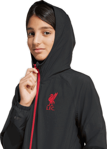 Jacka adidas Performance Liverpool Tiro 25 Competition Vis Tech Travel Jacket Svart | JZ5558, 2