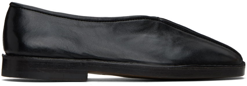 Sneakers och skor LEMAIRE Flat Piped Slippers Svart | FO0007 LL0023, 0