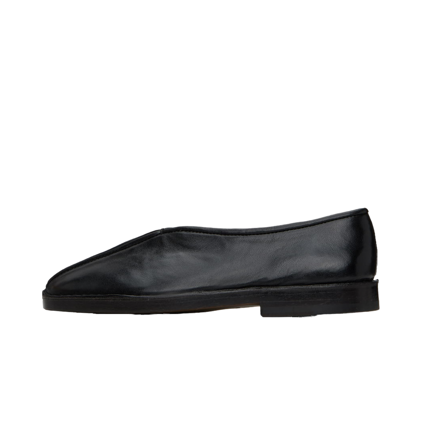 Sneakers och skor LEMAIRE Flat Piped Slippers Svart | FO0007 LL0023