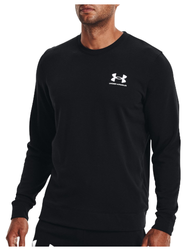 Sweatshirt Under Armour Rival Terry Crew Svart | 1370404-001