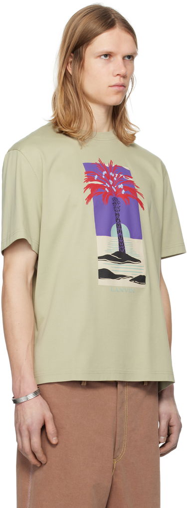 T-shirt LANVIN Lanvin Printed T-Shirt Grön | RM-TS0115-J173-P25, 1