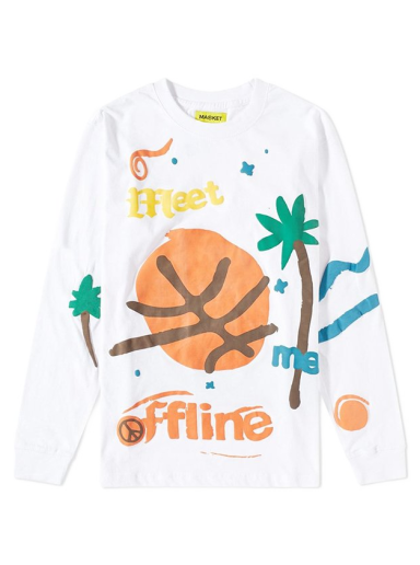 T-shirt MARKET Meet Me Offline Tee Vit | 398000330-2