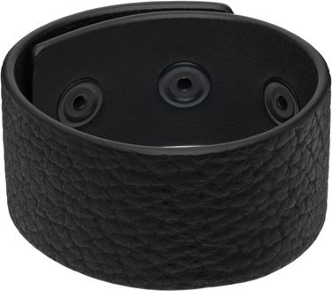 Armband Rick Owens Rick Owens Concordians Anthem Leather Cuff Bracelet with Snaps Svart | RA02E0701 LBTBH, 0