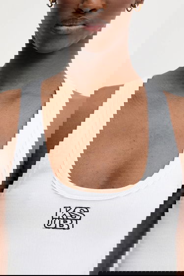 Linne Ksubi KSUBI Stacked Origin Tank Top Vit | WPS24TA005, 3