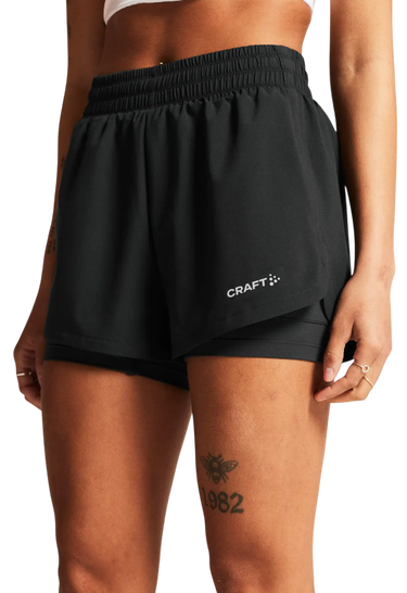 Shorts Craft Adv Essence 2in1 Shorts Svart | 1915946-999000, 0
