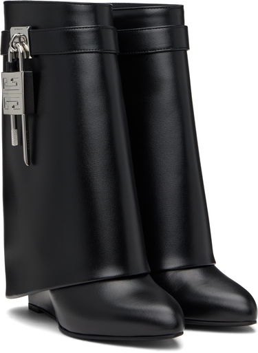 Sneakers och skor Givenchy Givenchy Shark Lock Wedge Ankle Boots Svart | BE602RE147001, 3