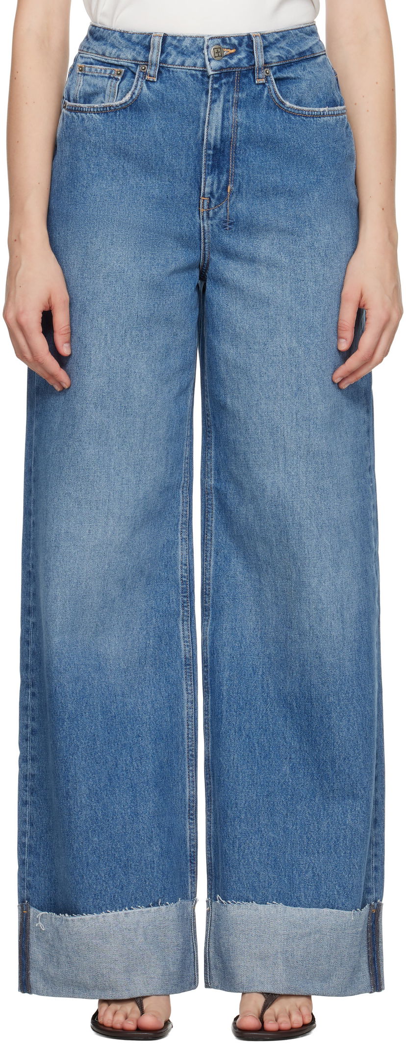 Jeans Ksubi Strider Tidal Cuffed Jeans Blå | WPF25DJ005