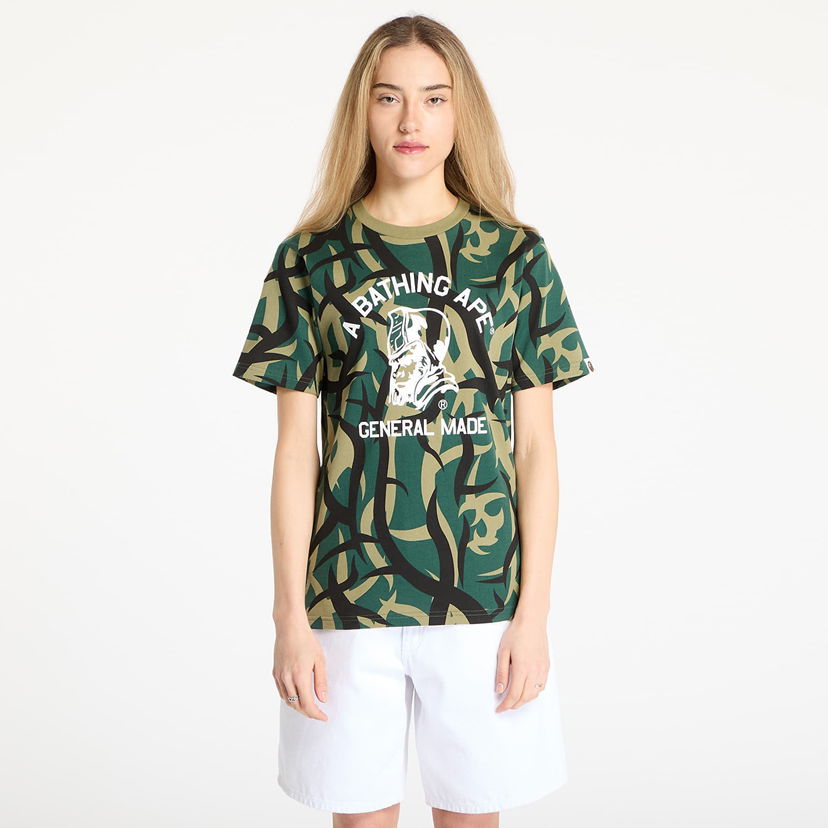 T-shirt BAPE A BATHING APE Trial Camo General T-Shirt Grön | 001CSL301004MGRN