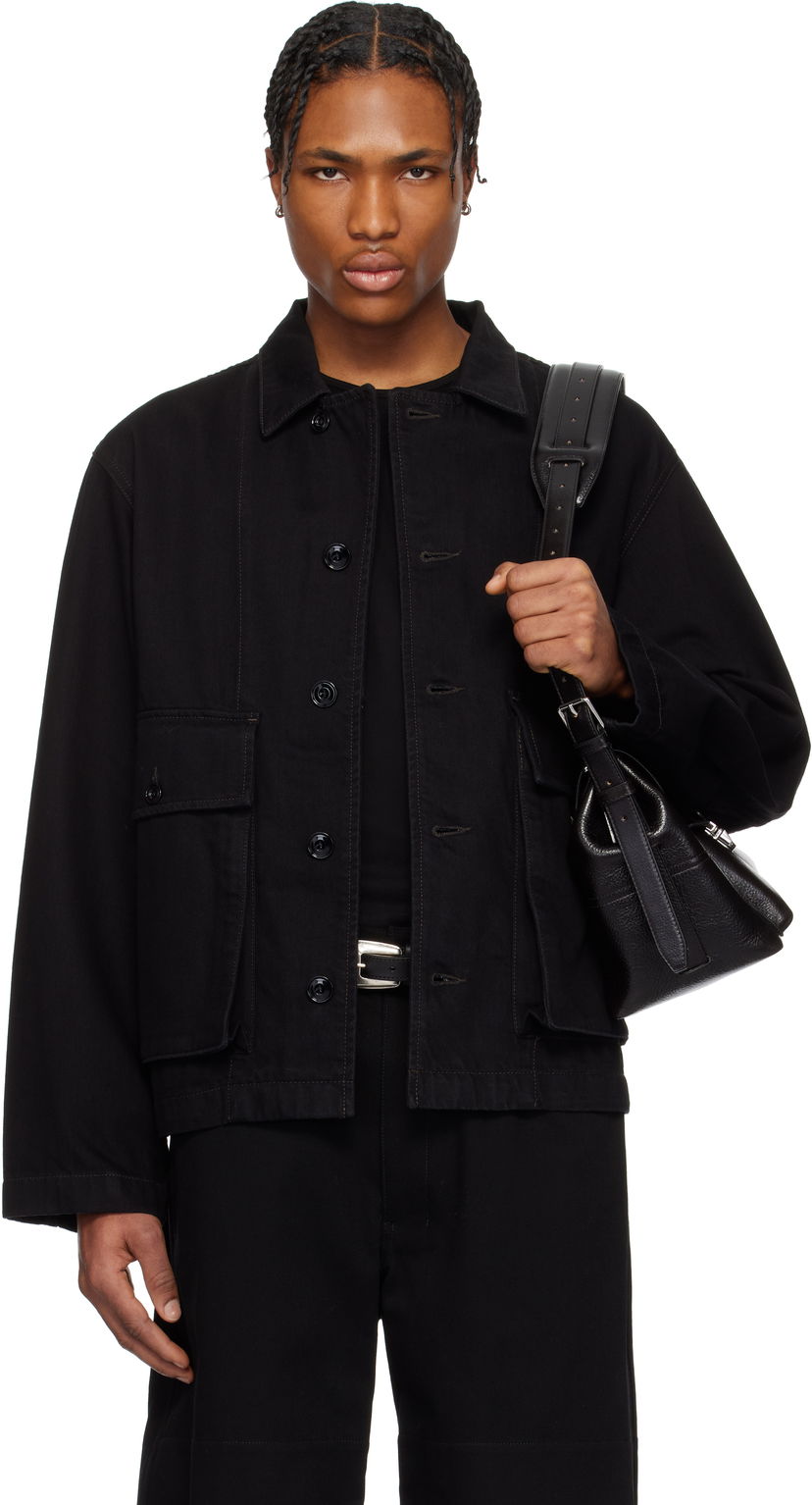 Jacka LEMAIRE Lemaire Boxy Denim Jacket Svart | OW306 LD1031