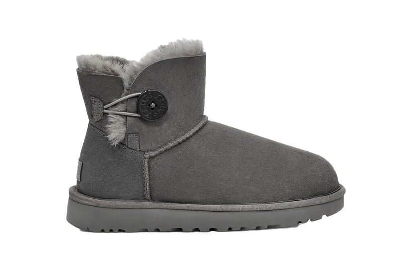 Kläder UGG Mini Bailey Button II Grey (W) Grå | 1016422-Grey
