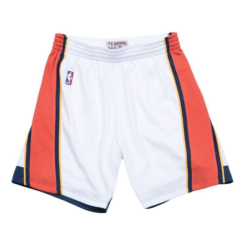 Shorts Mitchell & Ness Mitchell & Ness Golden State Warriors Swingman Shorts Vit | SMSHGS18231-GSWWHIT09