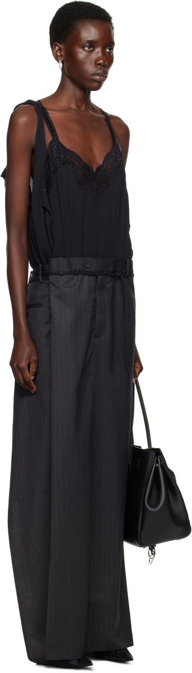 Kjol Balenciaga Balenciaga Patched Slip Maxi Dress Svart | 814348 TLO32, 1