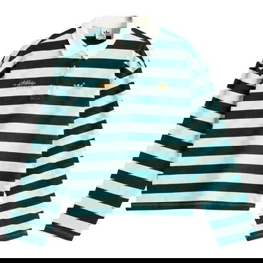 Polotröja adidas Originals Women's Long Sleeve Graphic Polo Grön | KF2326, 0