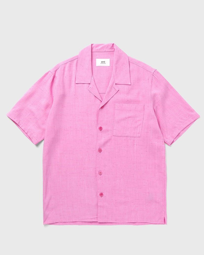 Skjorta AMI Paris Camp Shirt Rosa | HSH203.VI0003