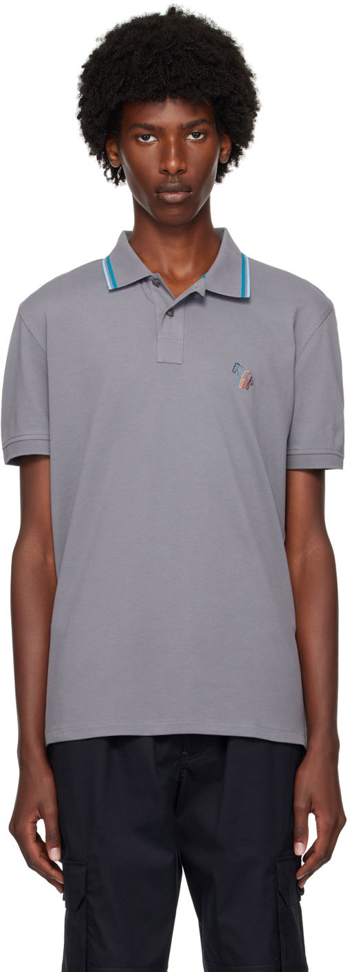 Polotröja Paul Smith PS Paul Smith Zebra Polo Grå | M2R-151LE-N21511-74