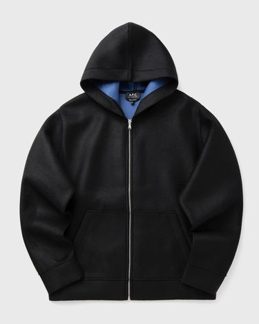 Sweatshirt A.P.C. A.P.C. Alvin Zip-Up Hoodie Svart | PSAFU-M27993-LZZ, 2