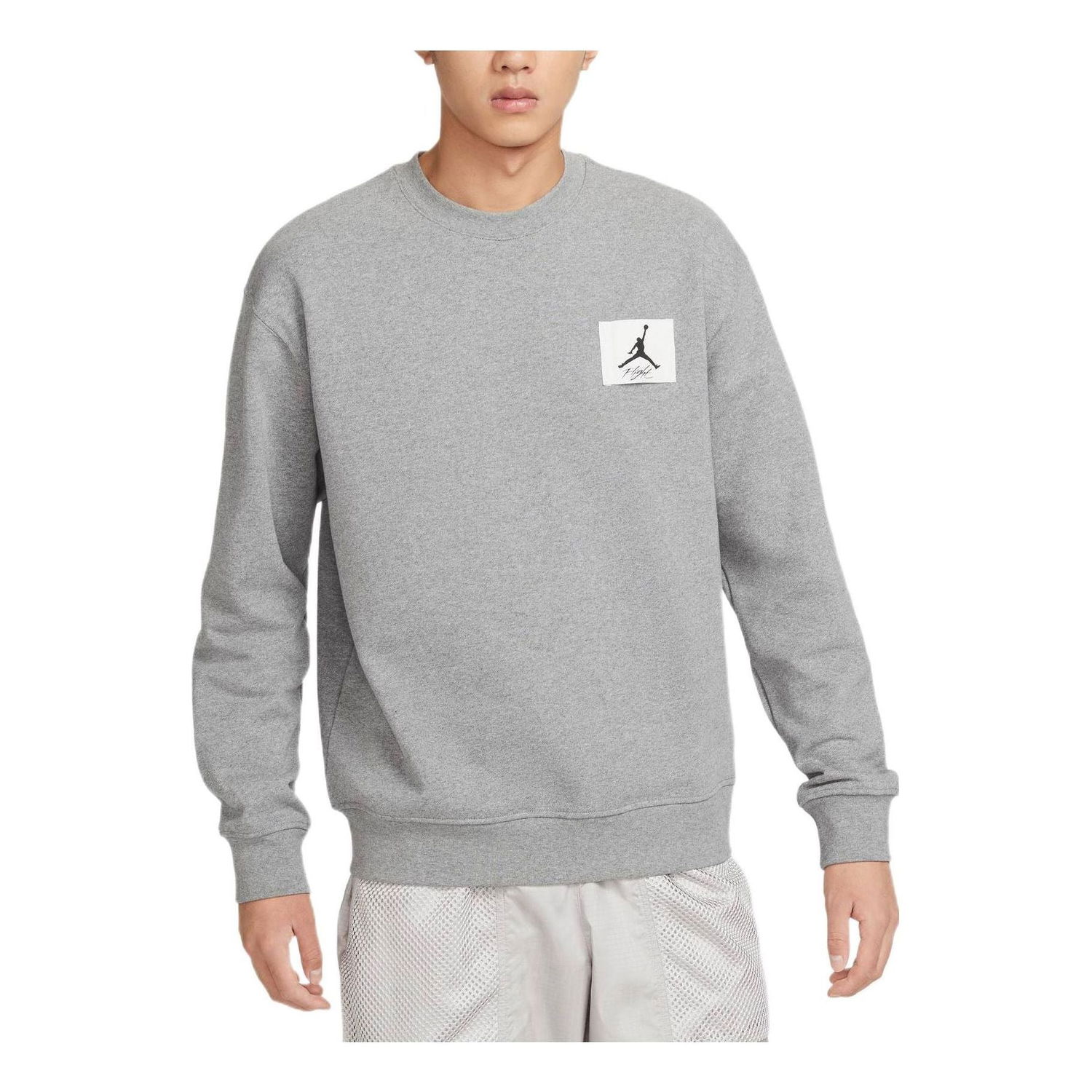 Sweater Jordan Air Jordan Flight Crewneck Sweatshirt Grå | FB3910-091, 0
