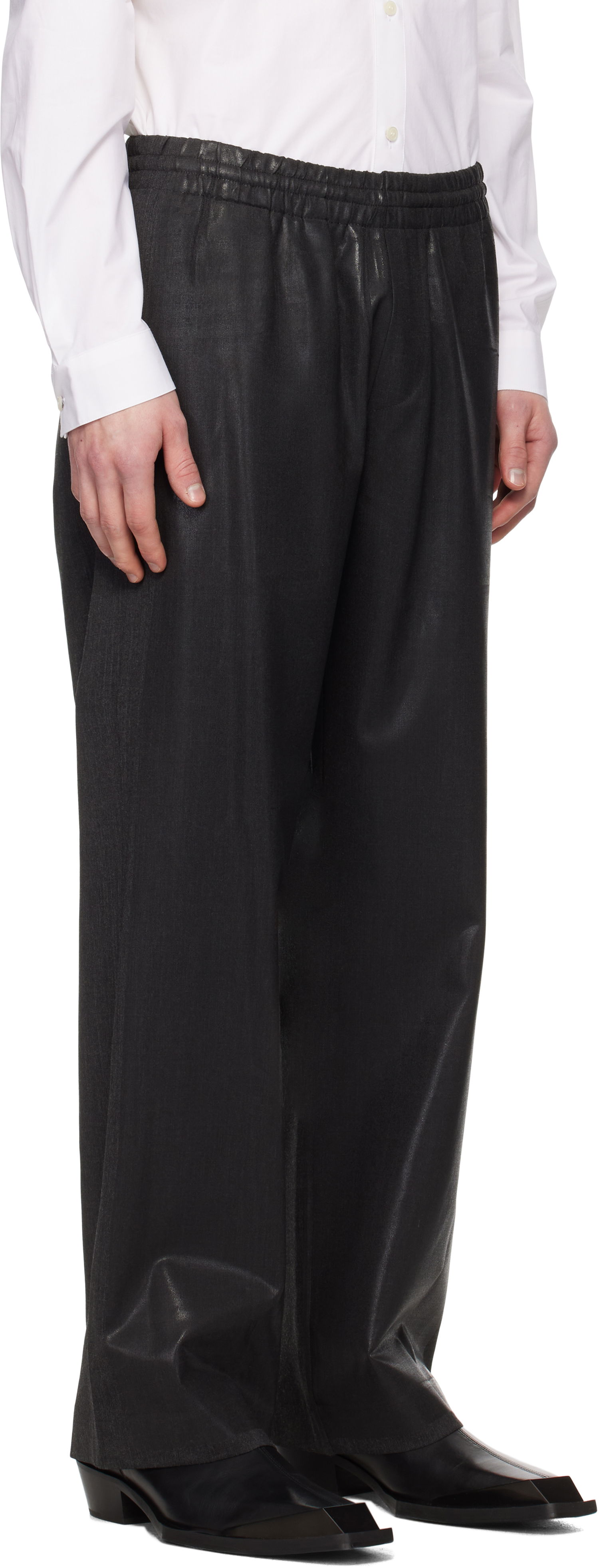 Byxor Diesel Diesel P-Clays Drawstring-Waist Trousers Svart | A16063-0IKAL-96K, 1