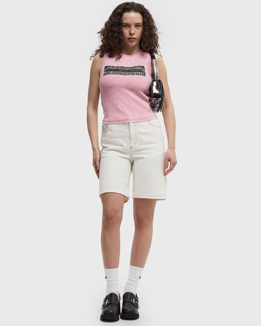 Linne Diesel Diesel Sleeveless T-Shirt with Zipper Detail Rosa | A16623-0AKBU-3DM, 2