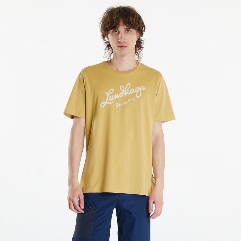 T-shirt Lundhags Lundhags Jarpen Logo T-Shirt Gul | 44317-24-50700